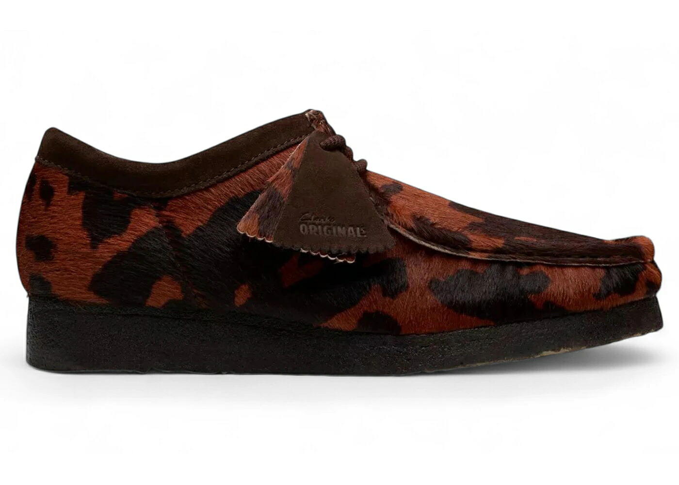 クラークス オリジナルス 赤銅色 赤銅色 スニーカー メンズ CLARKS ORIGINALS WALLABEE BROWN COW PRINT / BROWN COW PRINT