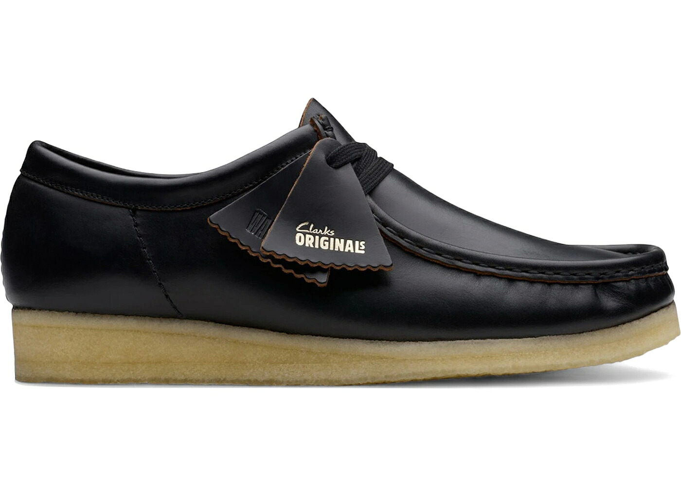 クラークス オリジナルス 黒いこと 黒いこと スムース なめし革 スニーカー メンズ CLARKS ORIGINALS WALLABEE BLACK SMOOTH LEATHER /