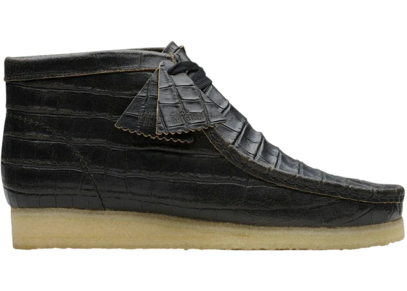 クラークス オリジナルス ブーツ 黒いこと 黒いこと スニーカー メンズ CLARKS ORIGINALS WALLABEE BOOT CROC DISTRESS TOKYO BLACK /