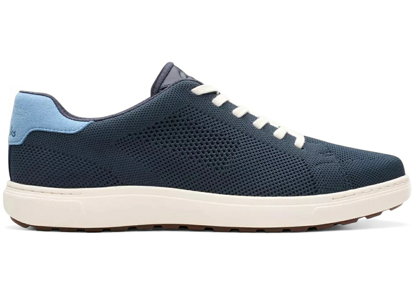 クラークス 紺色 ネイビー ニット スニーカー メンズ CLARKS MAPSTONE LACE NAVY KNIT / NAVY KNIT