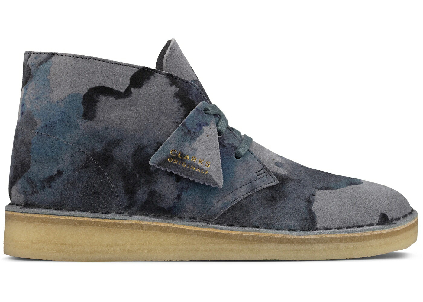 クラークス オリジナルス 青色 ブルー カモ柄 スニーカー メンズ CLARKS ORIGINALS DESERT COAL BLUE CAMO / BLUE CAMO