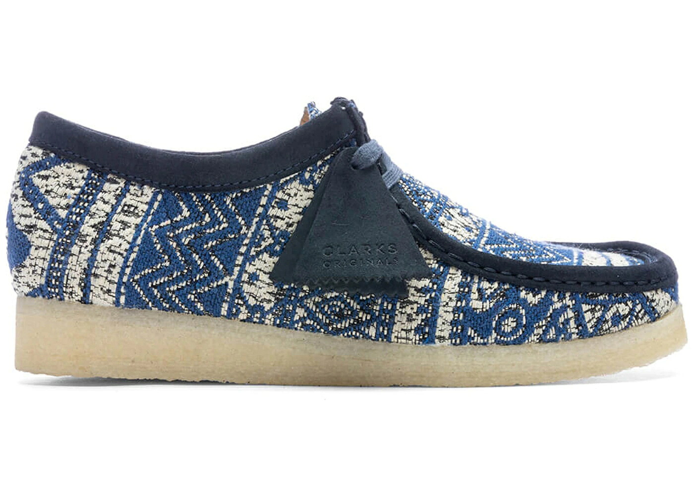 クラークス オリジナルス ブーツ 青色 ブルー スニーカー メンズ CLARKS ORIGINALS WALLABEE BOOT BLUE FABRIC / BLUE TAN