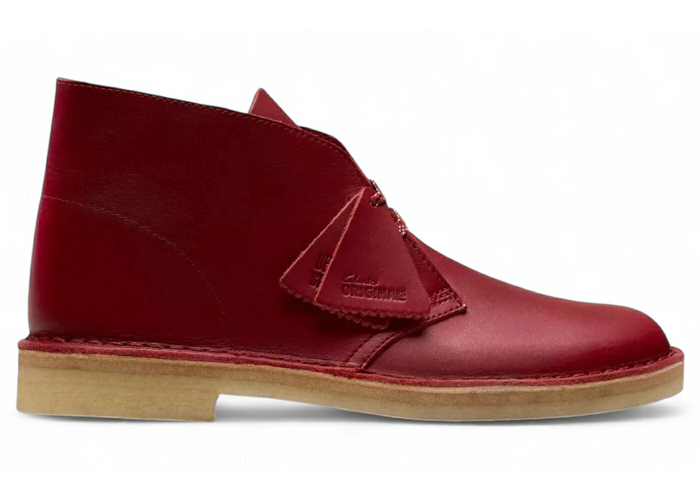クラークス オリジナルス ブーツ 赤 赤いこと なめし革 乾荒原ブーツ スニーカー メンズ CLARKS ORIGINALS DESERT BOOT DARK RED LEATHER / DARK RED LEATHER 靴-スニーカー