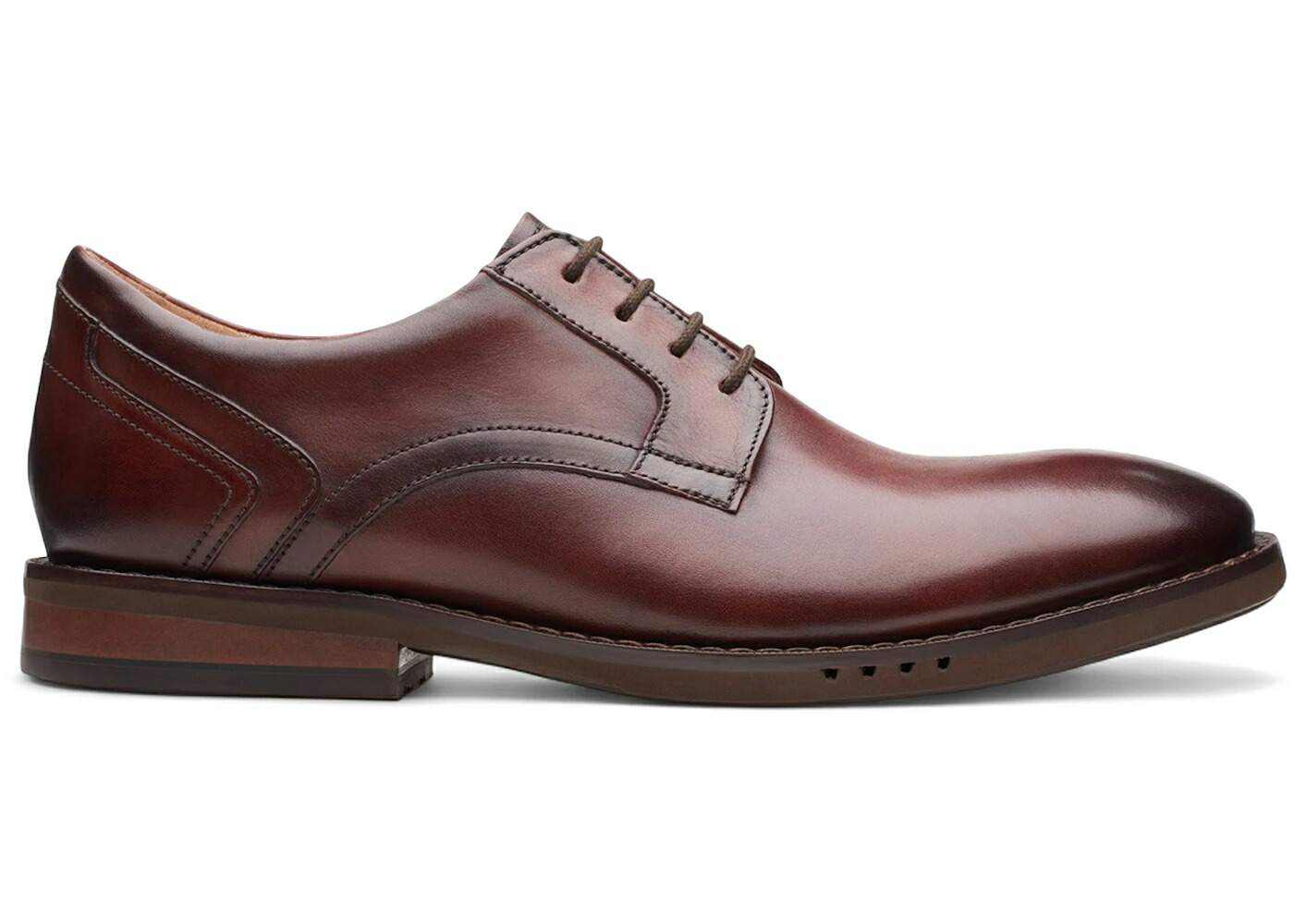 クラークス 茶色 ブラウン レザー スニーカー メンズ CLARKS UN HUGH LACE BROWN LEATHER /