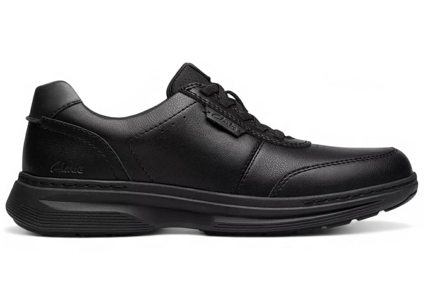 クラークス 黒色 ブラック レザー スニーカー メンズ CLARKS CRAFTWELL LACE BLACK LEATHER / BLACK LEATHER