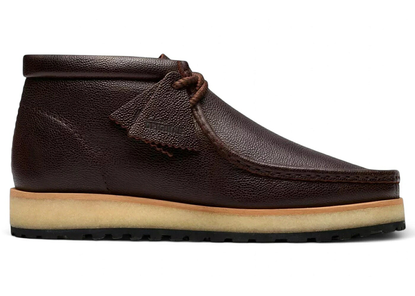 クラークス オリジナルス スカウト 茶色 ブラウン スニーカー メンズ CLARKS ORIGINALS WALLABEE SCOUT BROWN SCOTCH GRAIN / BROWN SCOTCH GRAIN