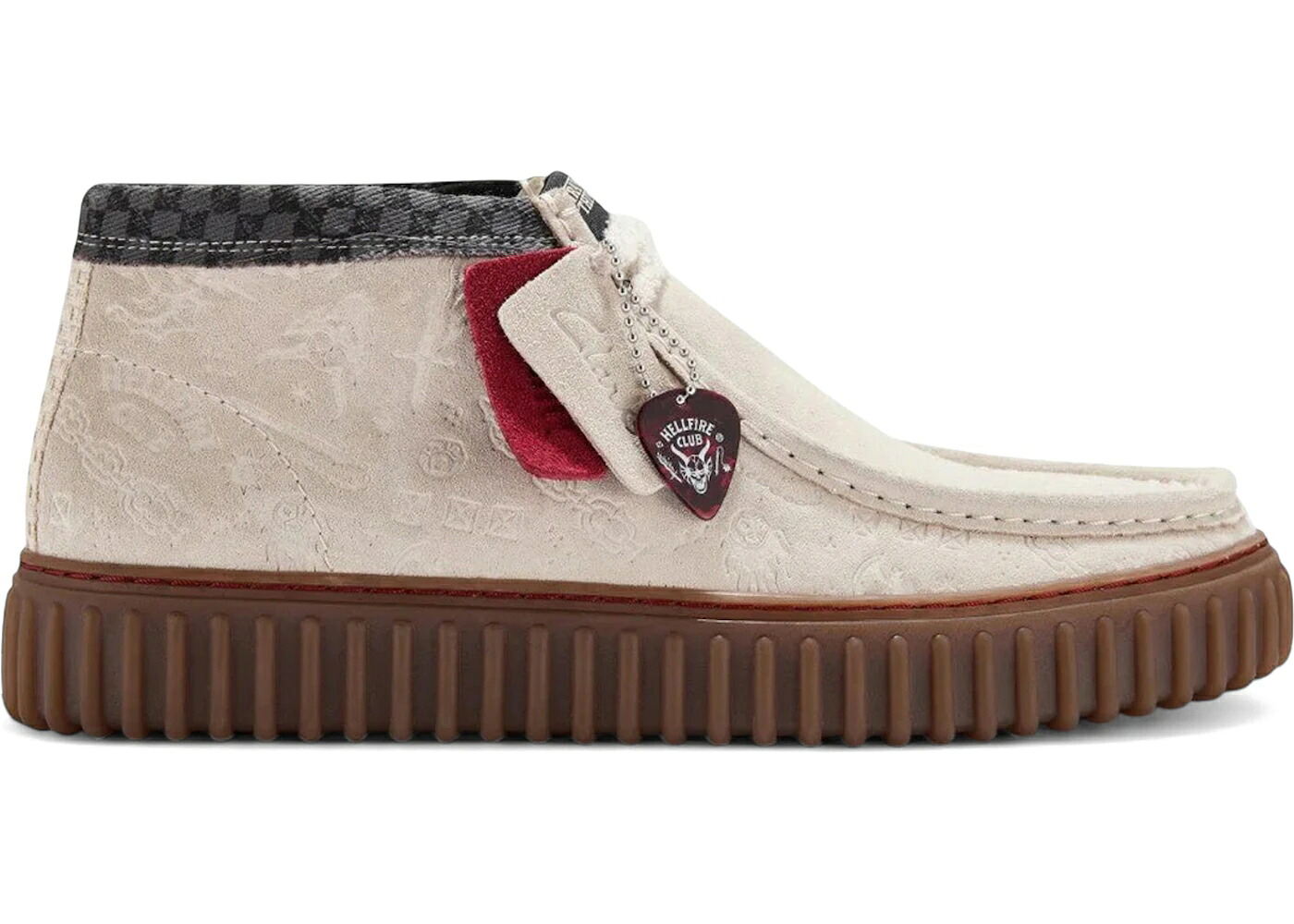 クラークス オリジナルス 野球クラブ 白いこと 白いこと スニーカー メンズ CLARKS ORIGINALS TORHILL HI STRANGER THINGS HELLFIRE CLUB OFF WHITE / OFF WHITE