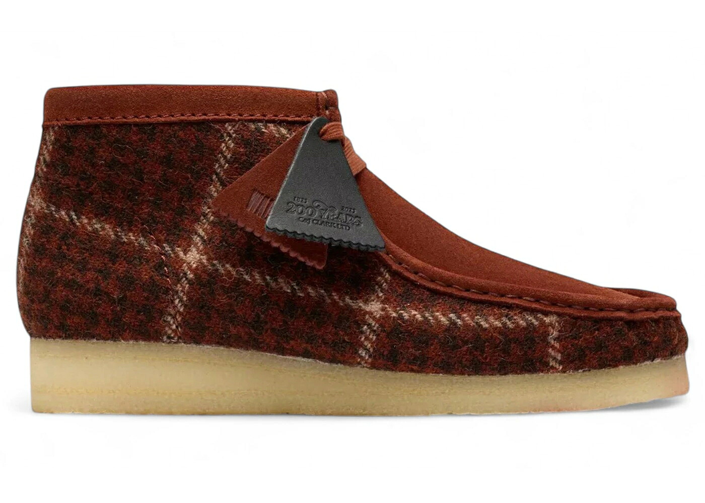 クラークス オリジナルス ブーツ 赤 赤いこと スニーカー メンズ CLARKS ORIGINALS WALLABEE BOOT HARRIS TWEED RED / RUST TWEED COMBINATION
