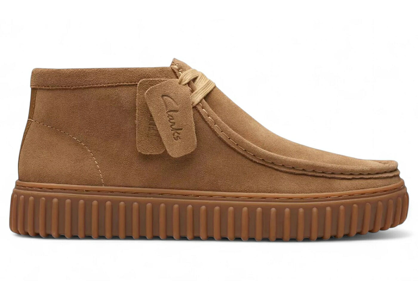 クラークス 砂色 沙子 スエードクロス スウェード スニーカー メンズ CLARKS TORHILL HI DARK SAND SUEDE / DARK SAND SUEDE
