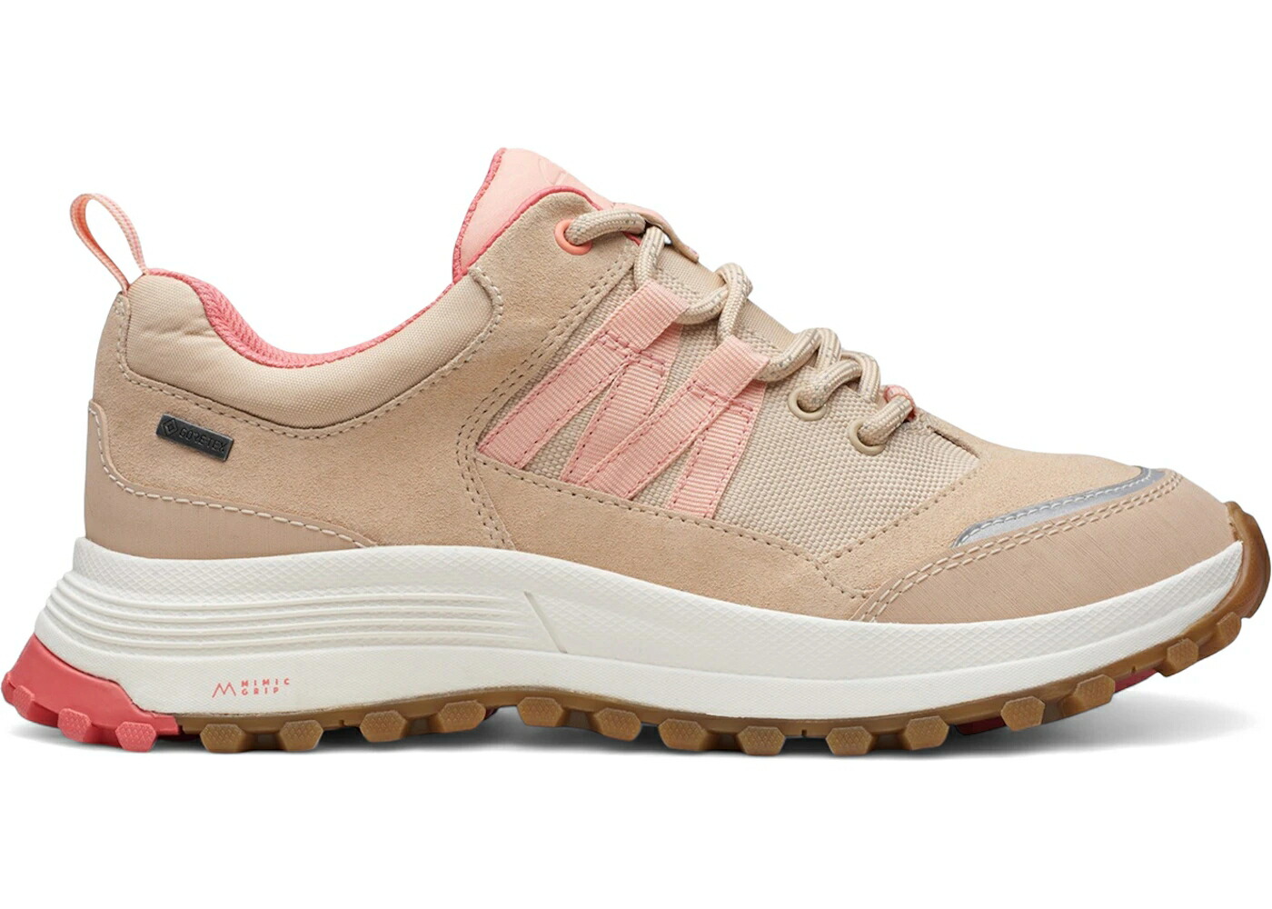 クラークス 砂色 サンド レザー WOMEN'S スニーカー レディース CLARKS ATL TREK PATH GTX LIGHT SAND COMBI LEATHER (WOMEN'S) / LIGHT SAND COMBI