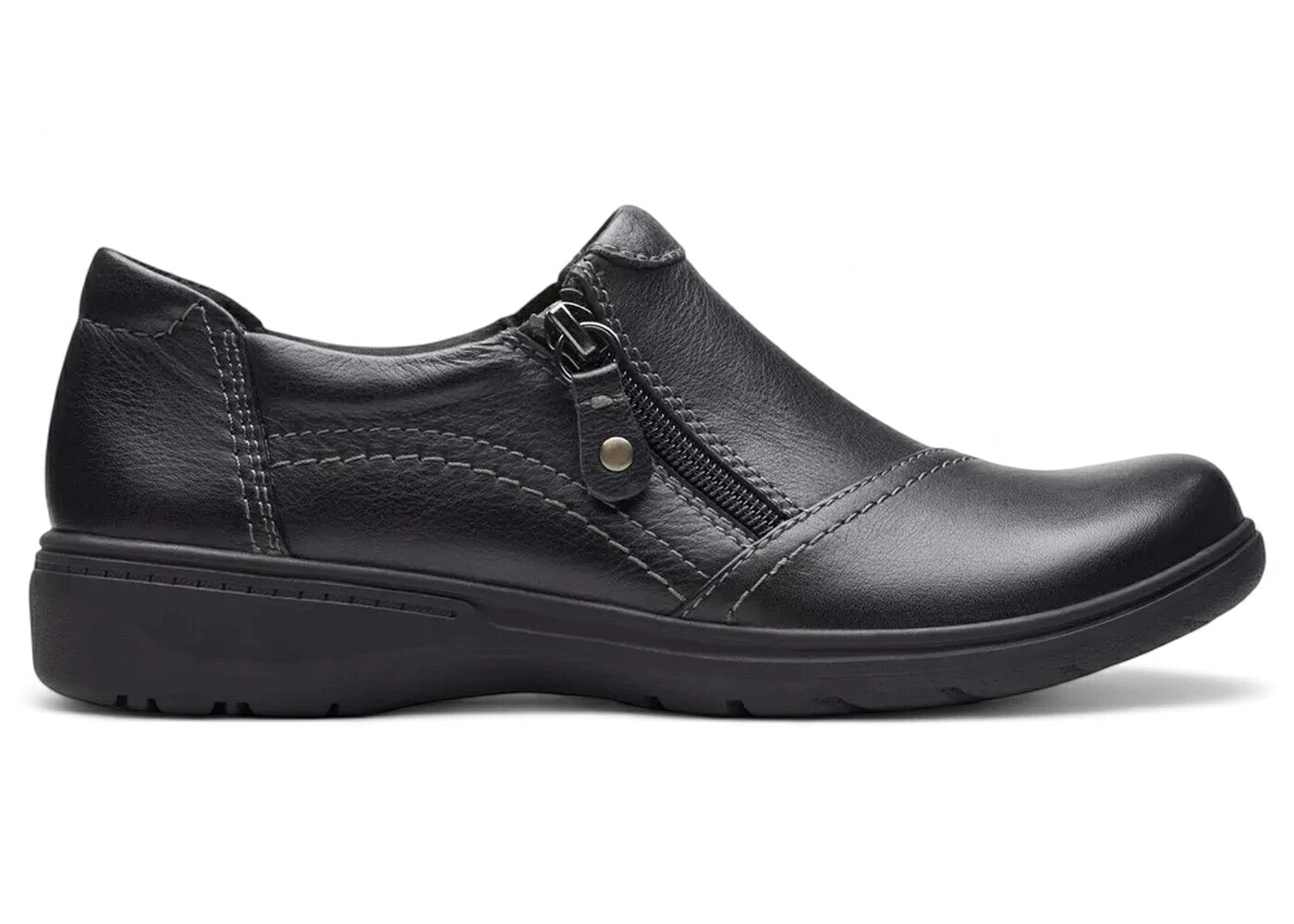 クラークス 黒色 ブラック レザー WOMEN'S スニーカー レディース CLARKS CARLEIGH RAY BLACK LEATHER (WOMEN'S) / BLACK LEATHER