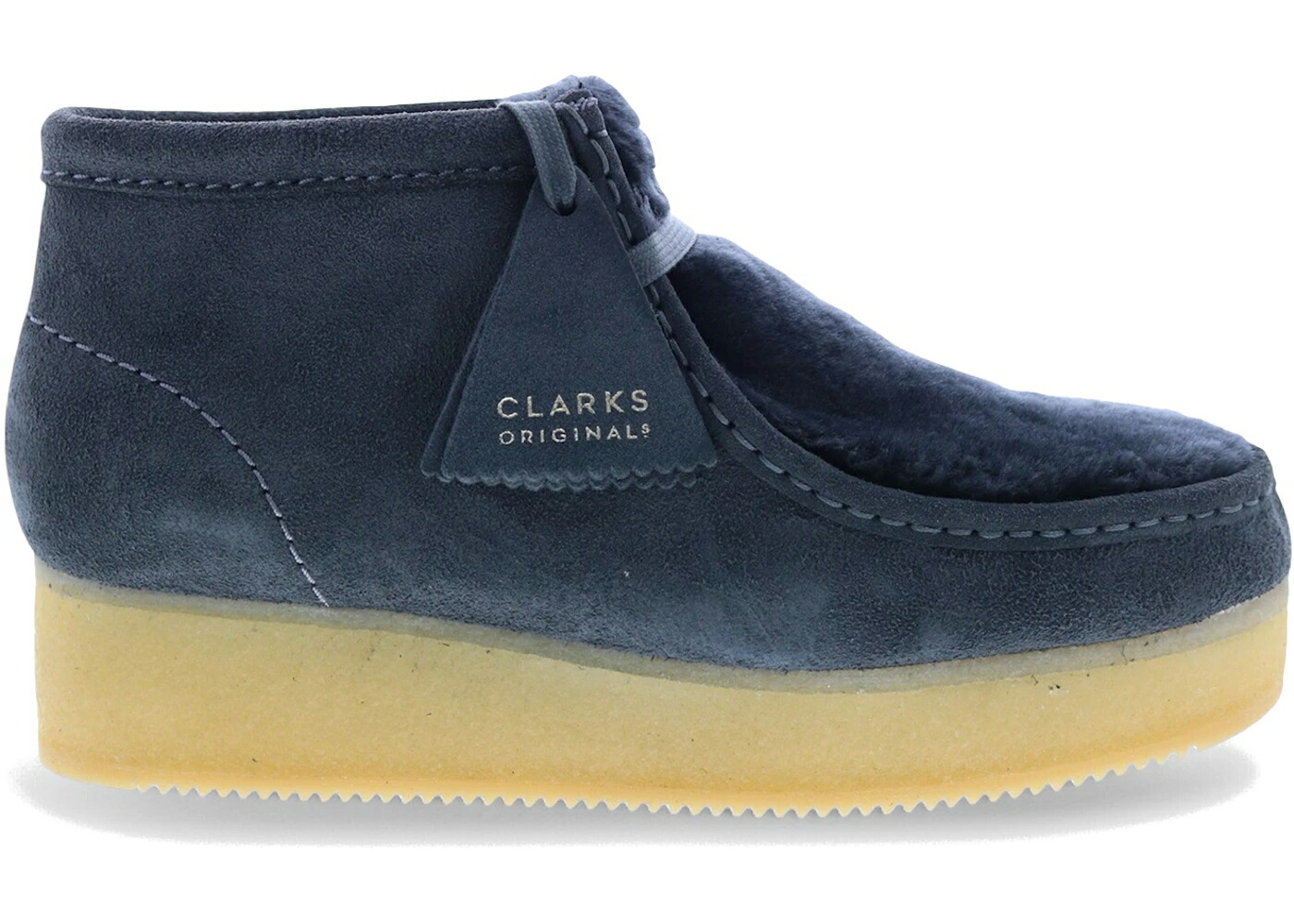 クラークス オリジナルス ウェッジ 灰色 グレー WOMEN'S スニーカー レディース CLARKS ORIGINALS WALLABEE WEDGE DARK GREY (WOMEN'S) / DARK GREY