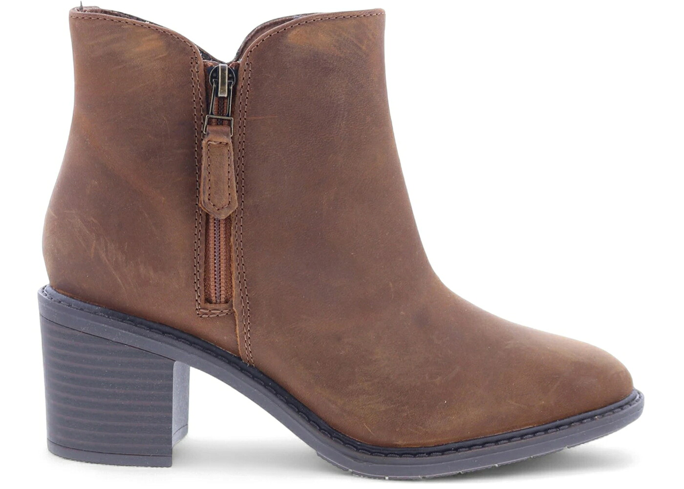 クラークス なめし革 WOMEN\u0027S スニーカー レディース CLARKS SCENE ZIP DARK TAN LEATHER (WOMEN\u0027S) / DARK TAN スニーカー-レディース靴-靴