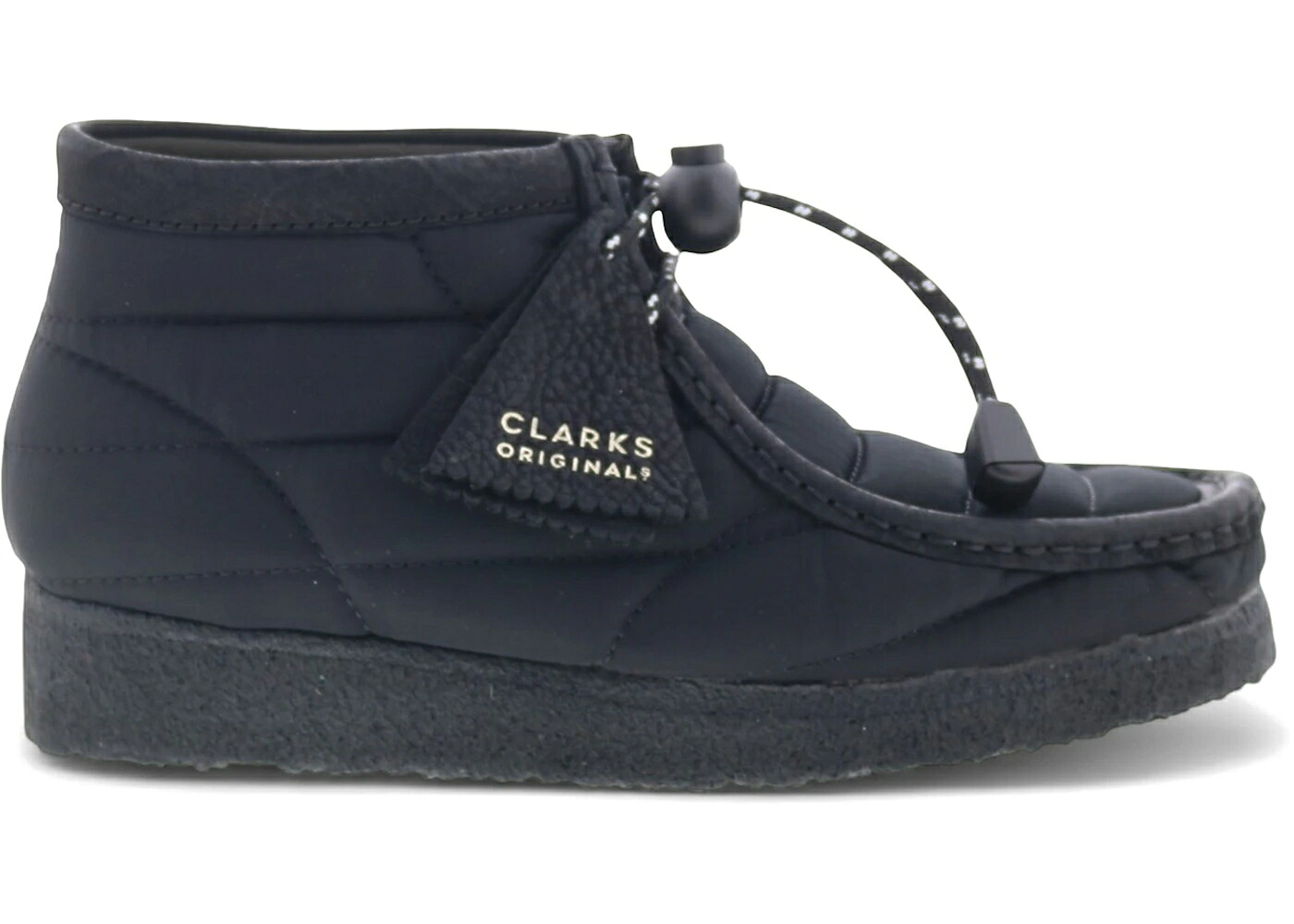 クラークス オリジナルス ブーツ 黒色 ブラック WOMEN\'S スニーカー レディース CLARKS ORIGINALS WALLABEE BOOT BLACK QUILTED (WOMEN\'S) /|スニケス