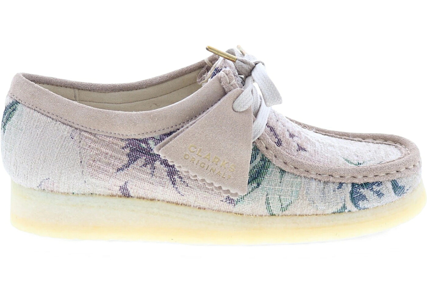クラークス オリジナルス 灰色 グレー スエード スウェード WOMEN'S スニーカー レディース CLARKS ORIGINALS WALLABEE GREY FLORAL SUEDE (WOMEN'S) /｜スニケス