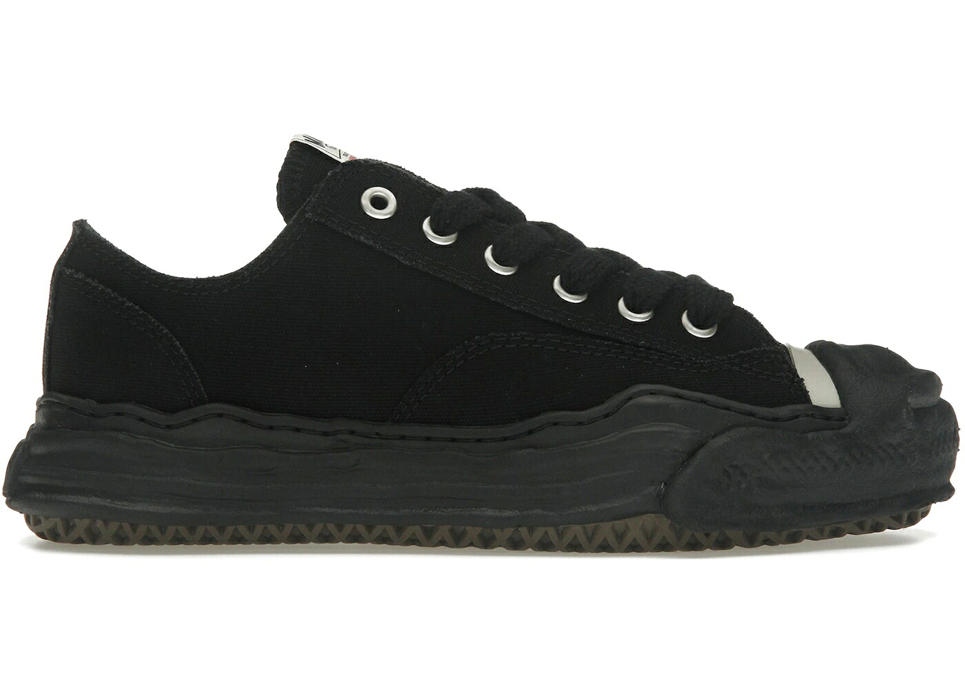 棲み家 ミハラヤスヒロ 黒いこと 黒いこと スニーカー メンズ MAISON MIHARA YASUHIRO MAISON MIHARA YASUHIRO HANK OG SOLE CANVAS LOW BLACK / BLACK BLACK