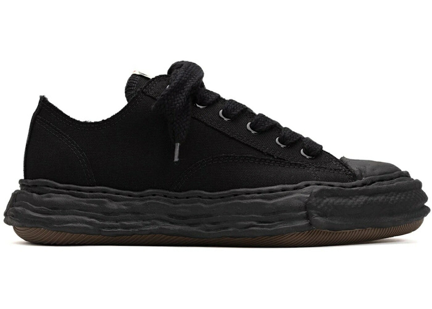 住み家 ミハラヤスヒロ 黒いこと 黒いこと スニーカー メンズ MAISON MIHARA YASUHIRO MAISON MIHARA YASUHIRO PETERSON 23 OG SOLE CANVAS LOW BLACK / BLACK BLACK