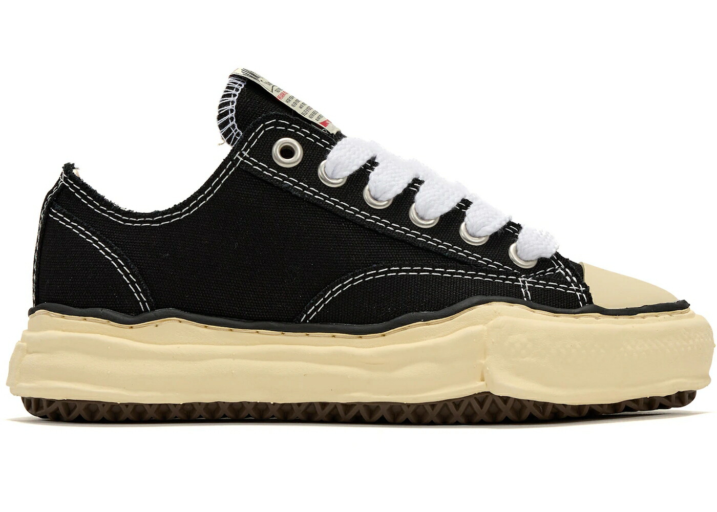 住み家 ミハラヤスヒロ 黒いこと 黒いこと 白いこと 白いこと スニーカー メンズ MAISON MIHARA YASUHIRO MAISON MIHARA YASUHIRO PETERSON OG SOLE CANVAS LOW BLACK WHITE /