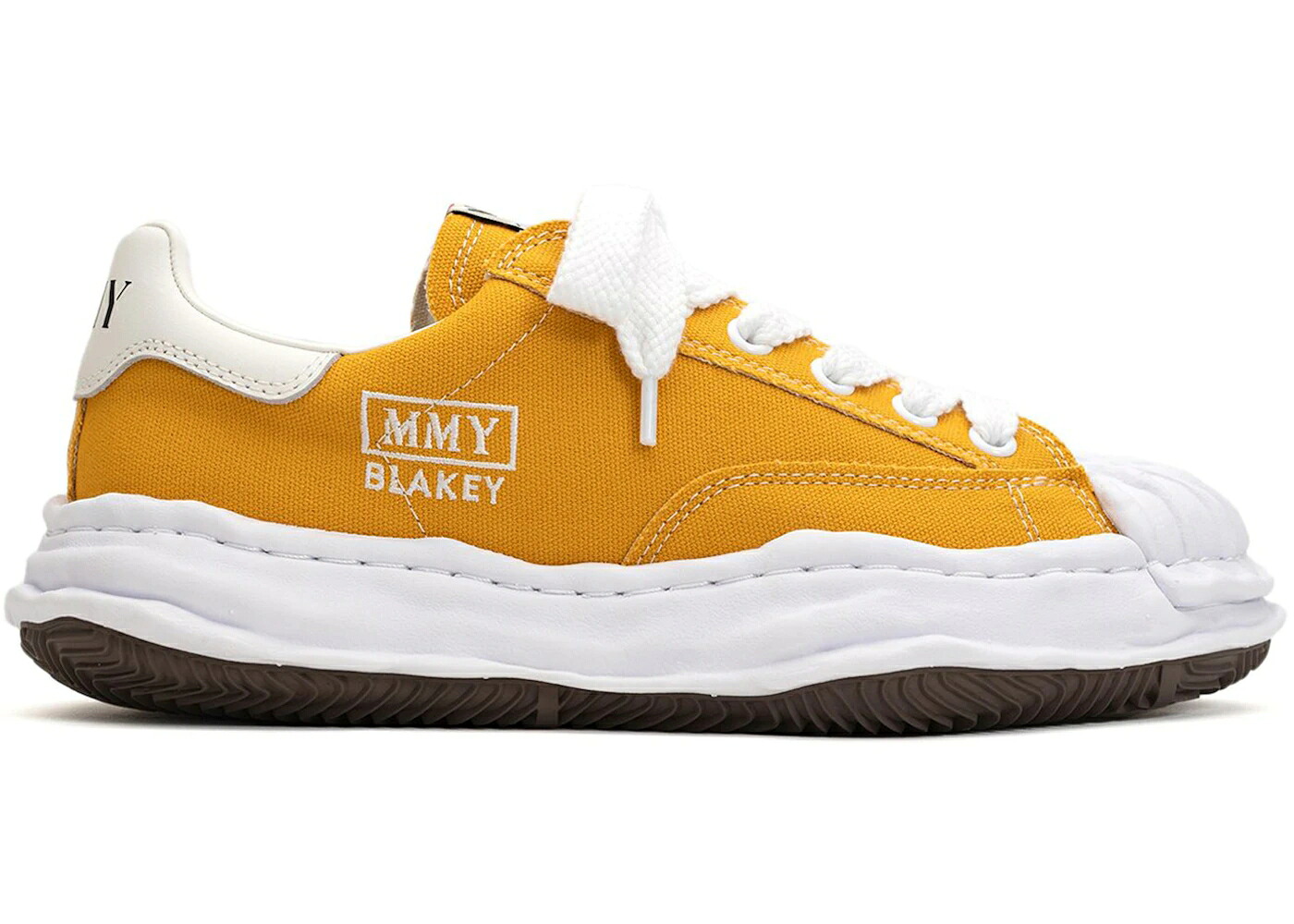 メゾン ミハラヤスヒロ 黄色 イエロー 白色 ホワイト スニーカー メンズ MAISON MIHARA YASUHIRO MAISON MIHARA YASUHIRO BLAKEY OG SOLE CANVAS LOW YELLOW / YELLOW WHITE｜スニケス 70,180円