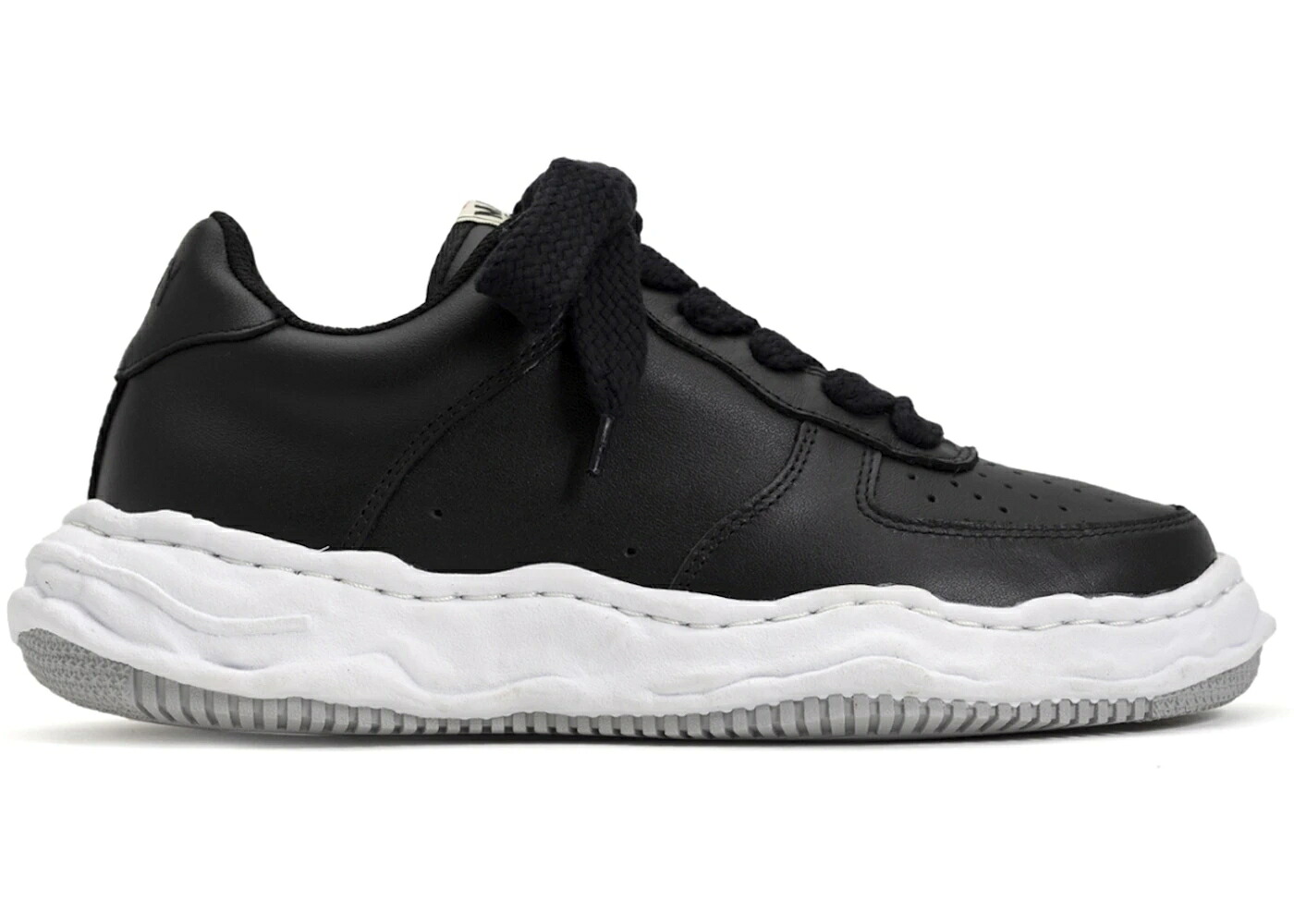 住みか ミハラヤスヒロ 黒いこと 黒いこと 白いこと 白いこと スニーカー メンズ MAISON MIHARA YASUHIRO MAISON MIHARA YASUHIRO WAYNE OG SOLE LOW BLACK / BLACK WHITE