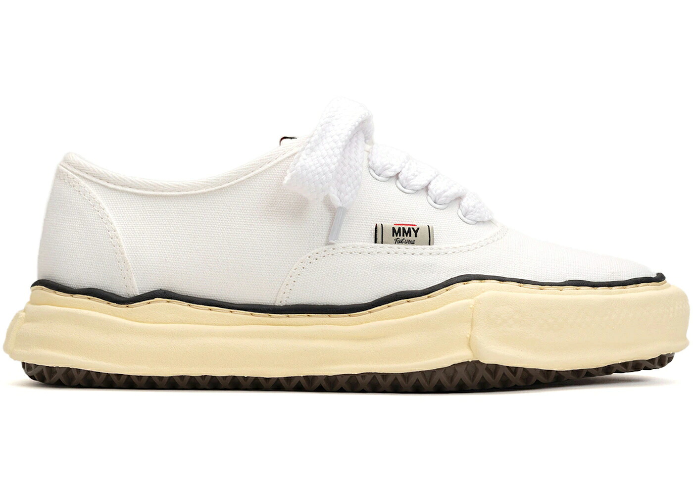 住みか ミハラヤスヒロ 白いこと 白いこと スニーカー メンズ MAISON MIHARA YASUHIRO MAISON MIHARA YASUHIRO BAKER VINTAGE-LIKE OG SOLE CANVAS LOW WHITE / WHITE WHITE