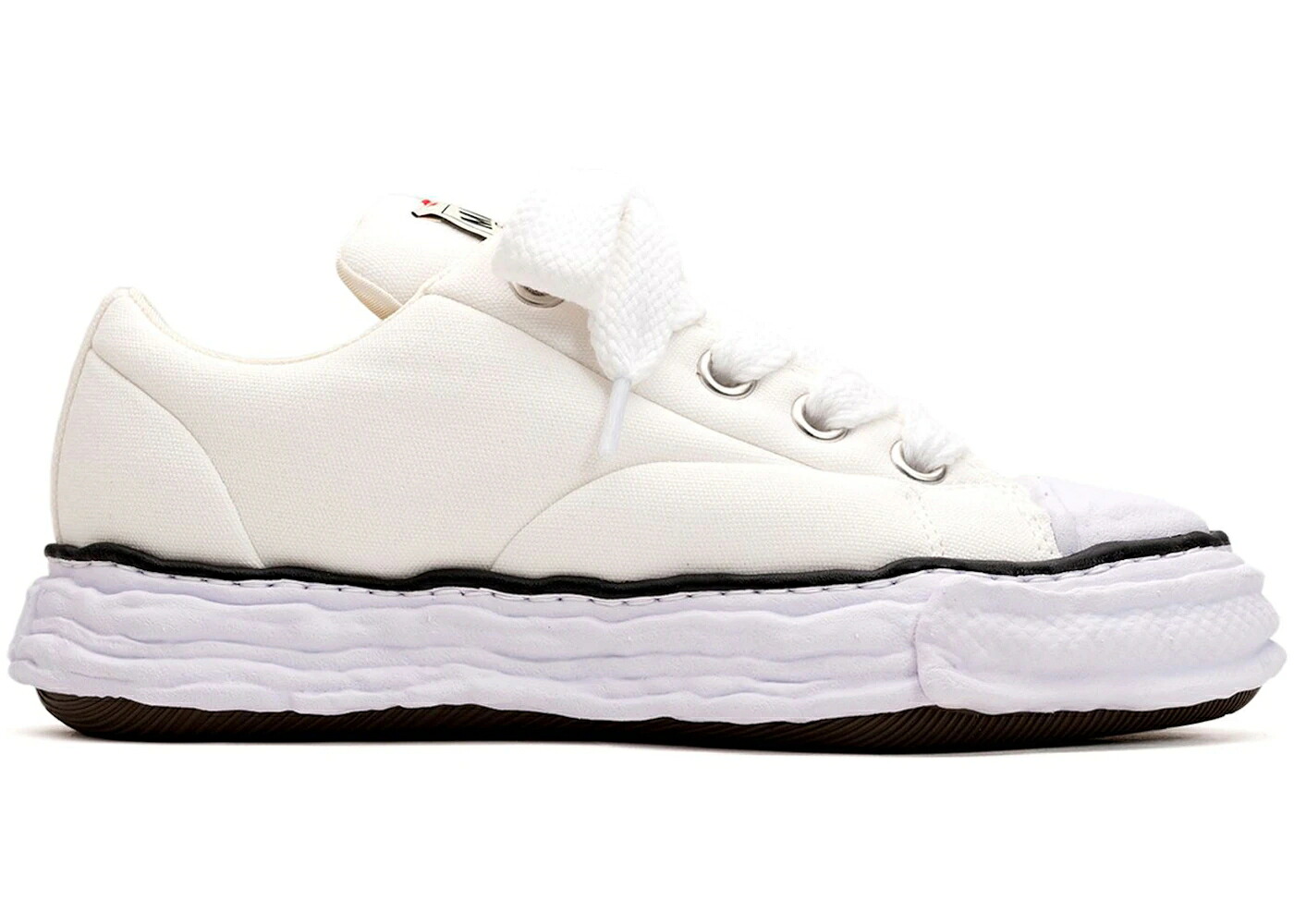 メゾン ミハラヤスヒロ パッド 白色 ホワイト スニーカー メンズ MAISON MIHARA YASUHIRO MAISON MIHARA YASUHIRO PETERSON 23 OG SOLE PADDED CANVAS LOW WHITE /