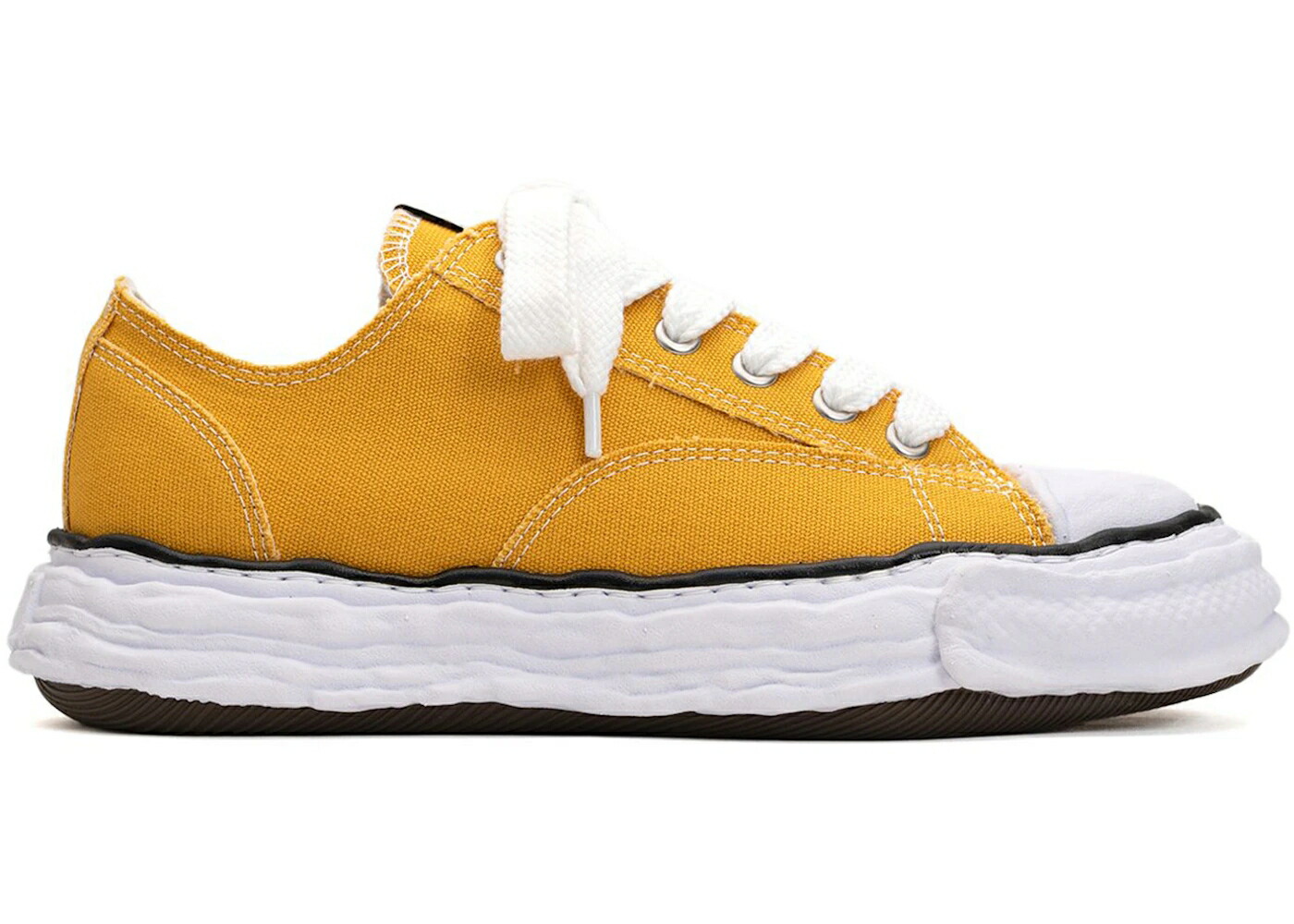 メゾン ミハラヤスヒロ 黄色 イエロー 白色 ホワイト スニーカー メンズ MAISON MIHARA YASUHIRO MAISON MIHARA YASUHIRO PETERSON 23 OG SOLE CANVAS LOW YELLOW / YELLOW WHITE