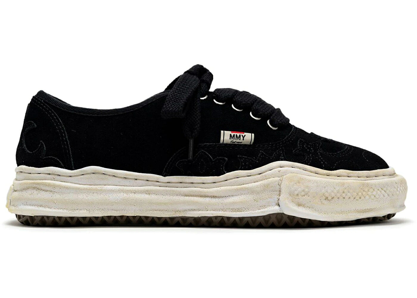 メゾン ミハラヤスヒロ ウェスタン スエード スウェード 黒色 ブラック スニーカー メンズ MAISON MIHARA YASUHIRO MAISON MIHARA YASUHIRO BAKER OG SOLE WESTERN DETAIL SUEDE LOW BLACK /