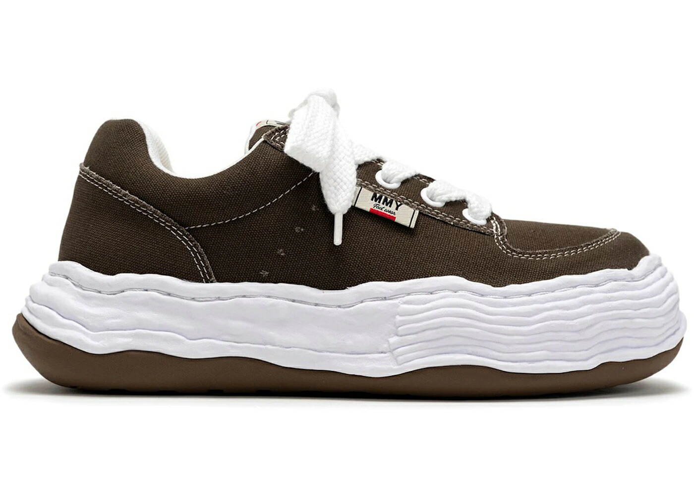 住みか ミハラヤスヒロ カーキ スニーカー メンズ MAISON MIHARA YASUHIRO MAISON MIHARA YASUHIRO OLIVER OG SOLE CANVAS LOW KHAKI /