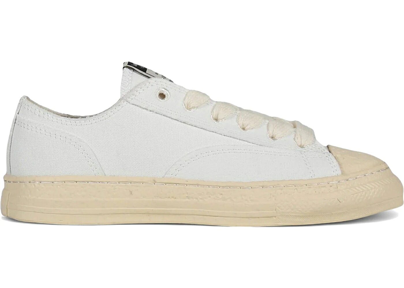 メゾン ミハラヤスヒロ 白色 ホワイト スニーカー メンズ MAISON MIHARA YASUHIRO MAISON MIHARA YASUHIRO ROY PAST SOLE CANVAS LOW WHITE /｜スニケス