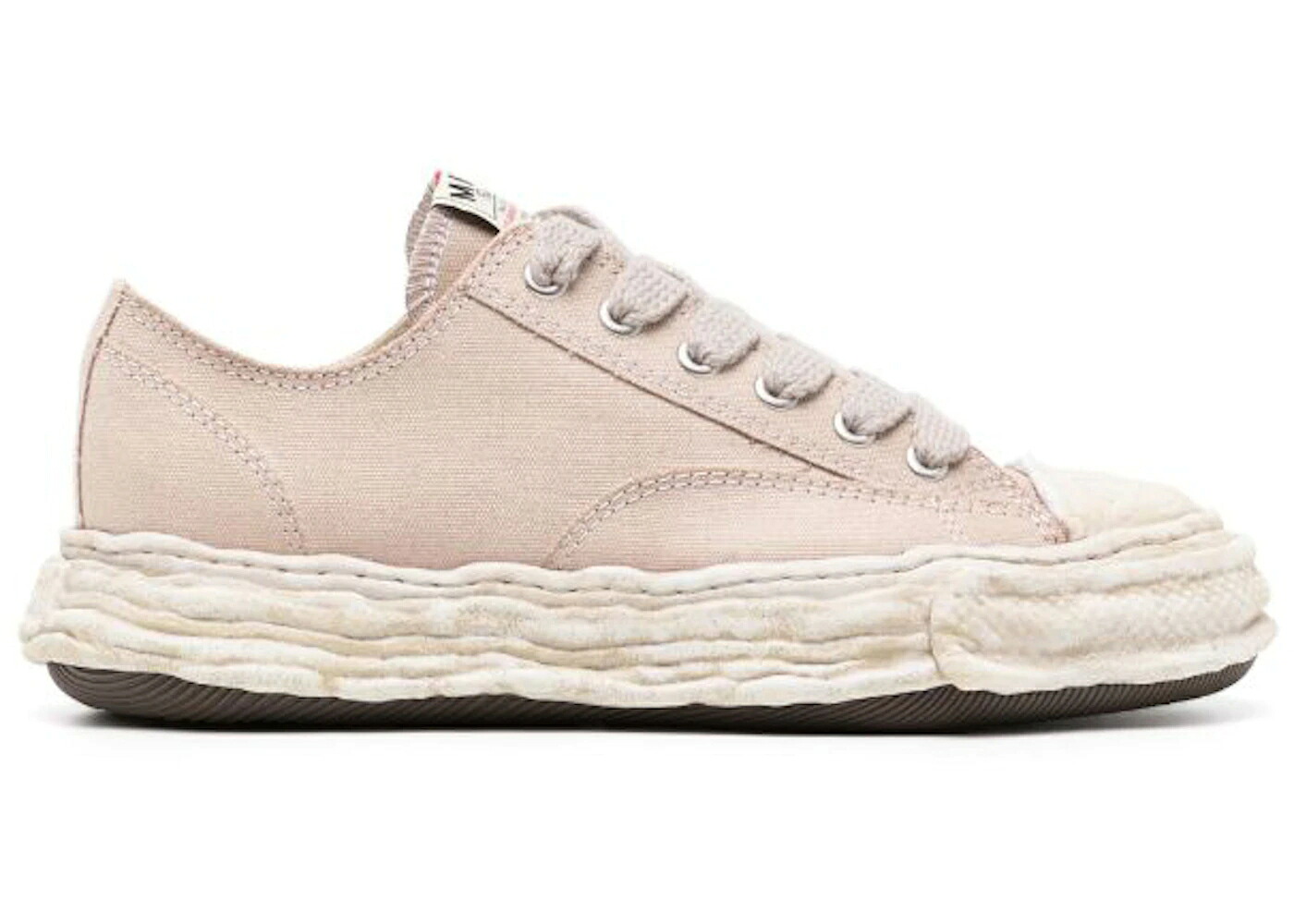 棲み家 ミハラヤスヒロ ベージュ 白いこと 白いこと スニーカー メンズ MAISON MIHARA YASUHIRO MAISON MIHARA YASUHIRO PETERSON 23 OG DYED SOLE CANVAS LOW BEIGE / BEIGE WHITE