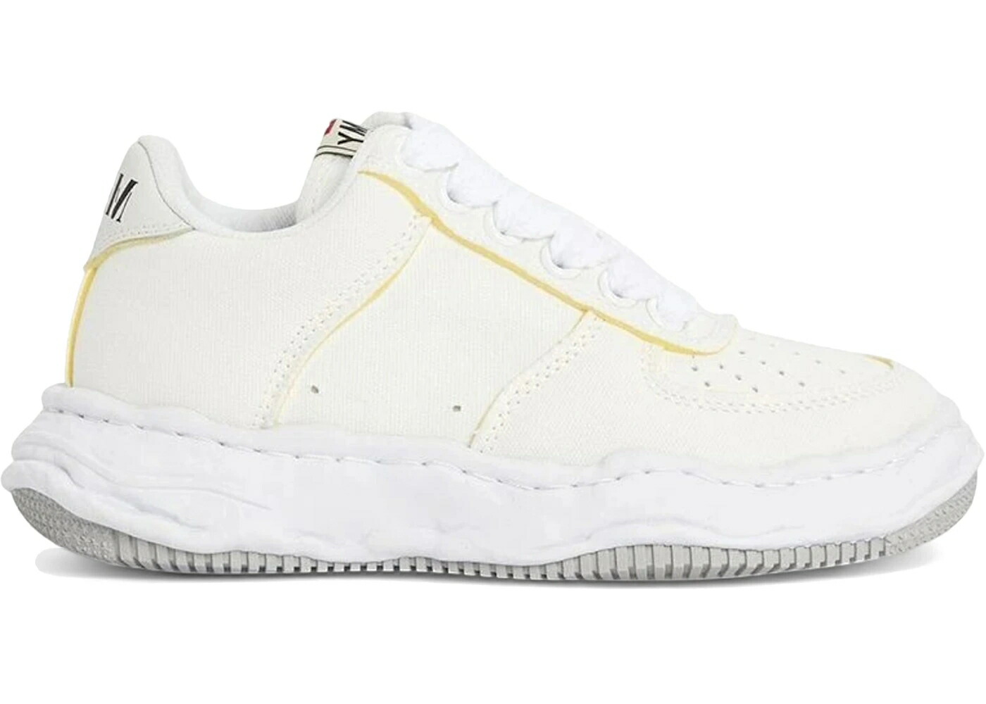 メゾン ミハラヤスヒロ 白色 ホワイト スニーカー メンズ MAISON MIHARA YASUHIRO MAISON MIHARA YASUHIRO WAYNE OG SOLE CANVAS LOW WHITE SPONGE /