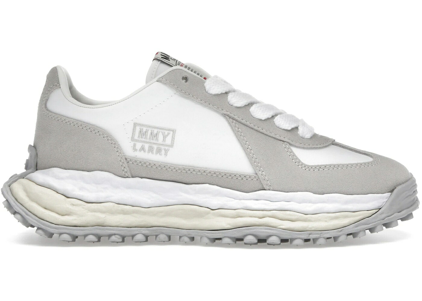 メゾン ミハラヤスヒロ 白色 ホワイト スニーカー メンズ MAISON MIHARA YASUHIRO MAISON MIHARA YASUHIRO LARRY OG SOLE MIX MATERIAL LOW WHITE /
