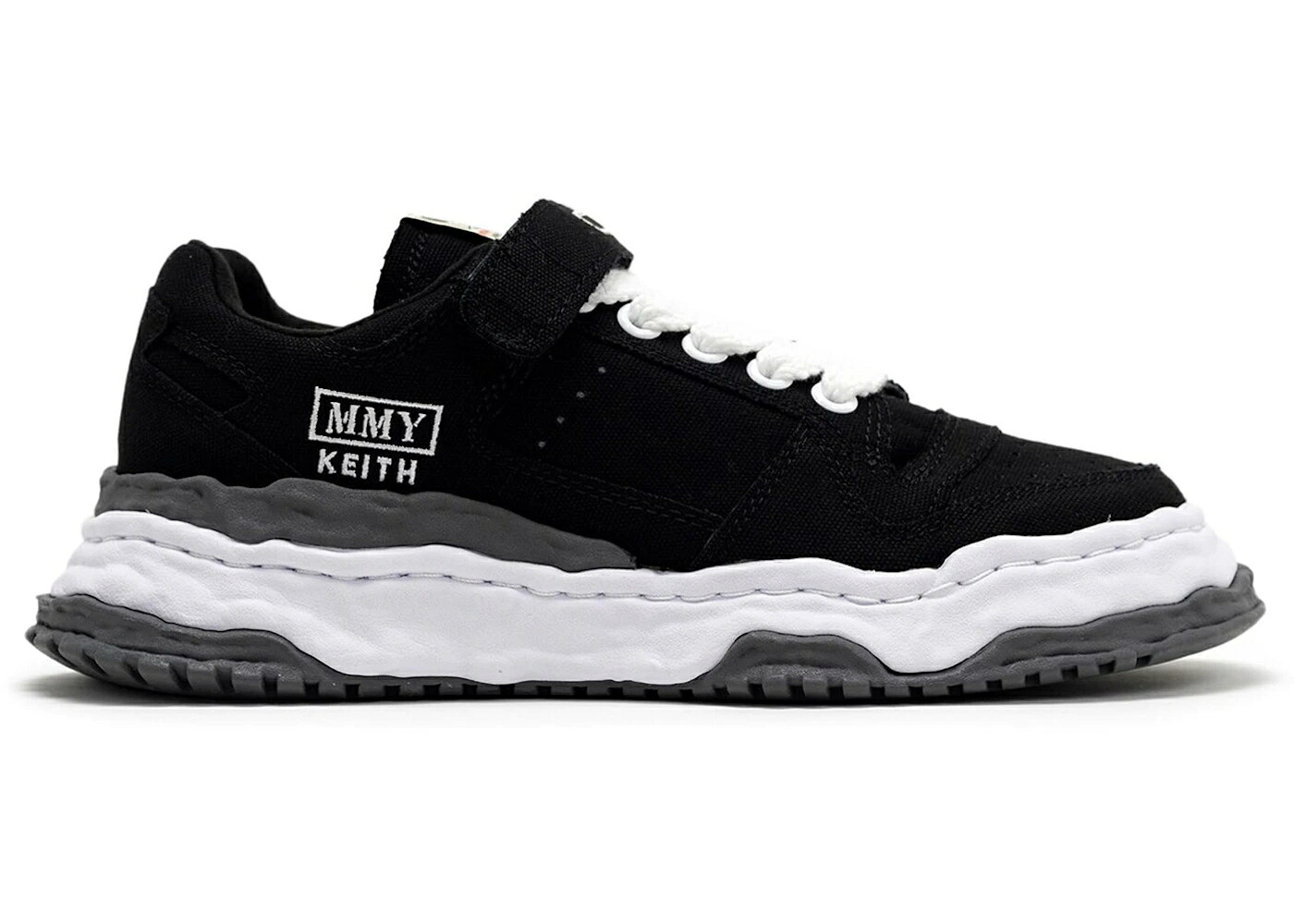 メゾン ミハラヤスヒロ 黒色 ブラック 白色 ホワイト スニーカー メンズ MAISON MIHARA YASUHIRO MAISON MIHARA YASUHIRO KEITH OG SOLE CANVAS LOW BLACK WHITE /|スニケス
