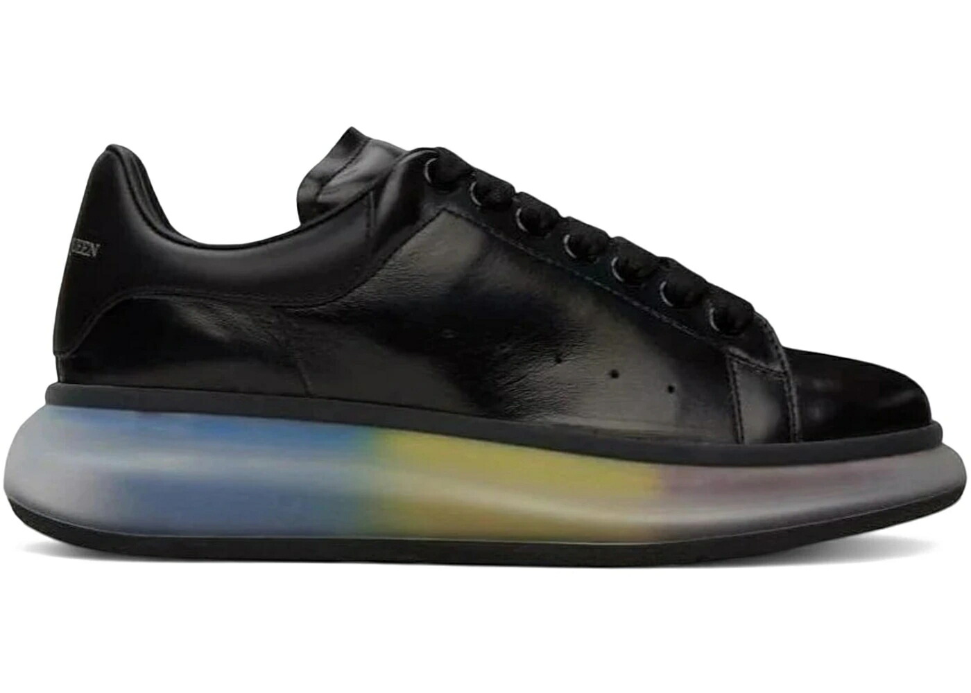 アレキサンダーマックイーン 黒色 ブラック スニーカー メンズ ALEXANDER MCQUEEN ALEXANDER MCQUEEN OVERSIZED BLACK MULTI /|スニケス
