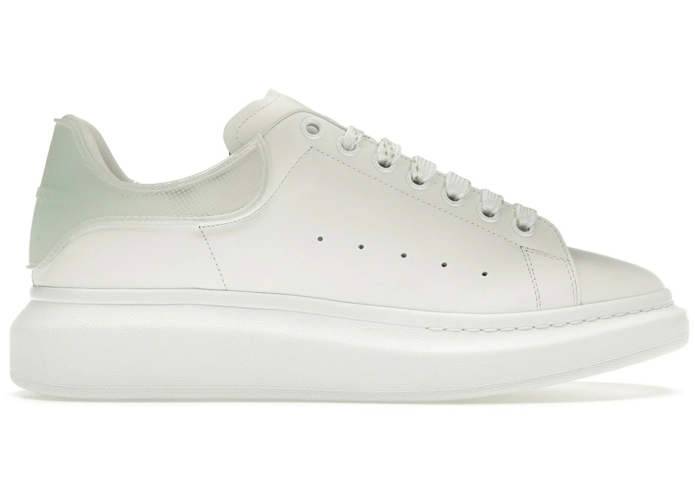 アレキサンダーマックイーン 白いこと 白いこと 緑 緑であること スニーカー メンズ ALEXANDER MCQUEEN ALEXANDER MCQUEEN OVERSIZED WHITE LIGHT GREEN / WHITE LIGHT GREEN