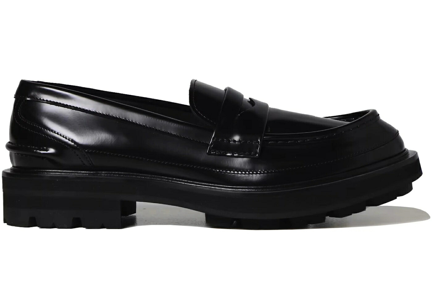 アレキサンダーマックイーン ローファー 黒色 ブラック スニーカー メンズ ALEXANDER MCQUEEN ALEXANDER MCQUEEN TREAD LOAFERS BLACK /