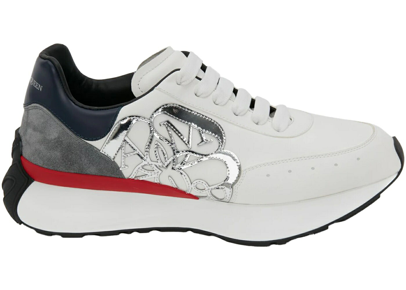 アレキサンダーマックイーン 白いこと 白いこと スニーカー メンズ ALEXANDER MCQUEEN ALEXANDER MCQUEEN SPRINT RUNNER WHITE MULTICOLOUR / WHITE MULTICOLOUR