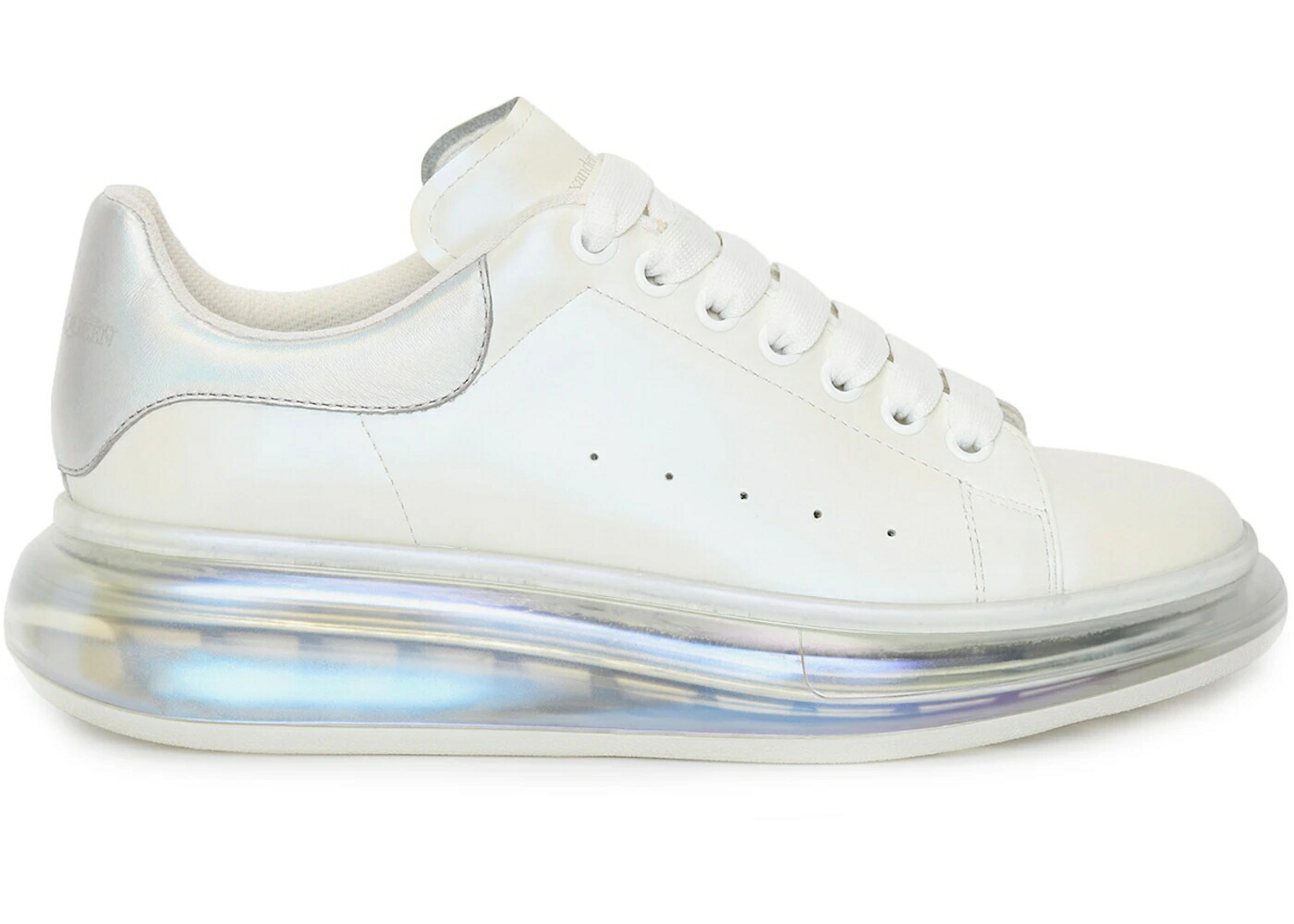 アレキサンダーマックイーン 白色 ホワイト パール スニーカー メンズ ALEXANDER MCQUEEN ALEXANDER MCQUEEN OVERSIZED CLEAR SOLE WHITE PEARL / WHITE PEARL