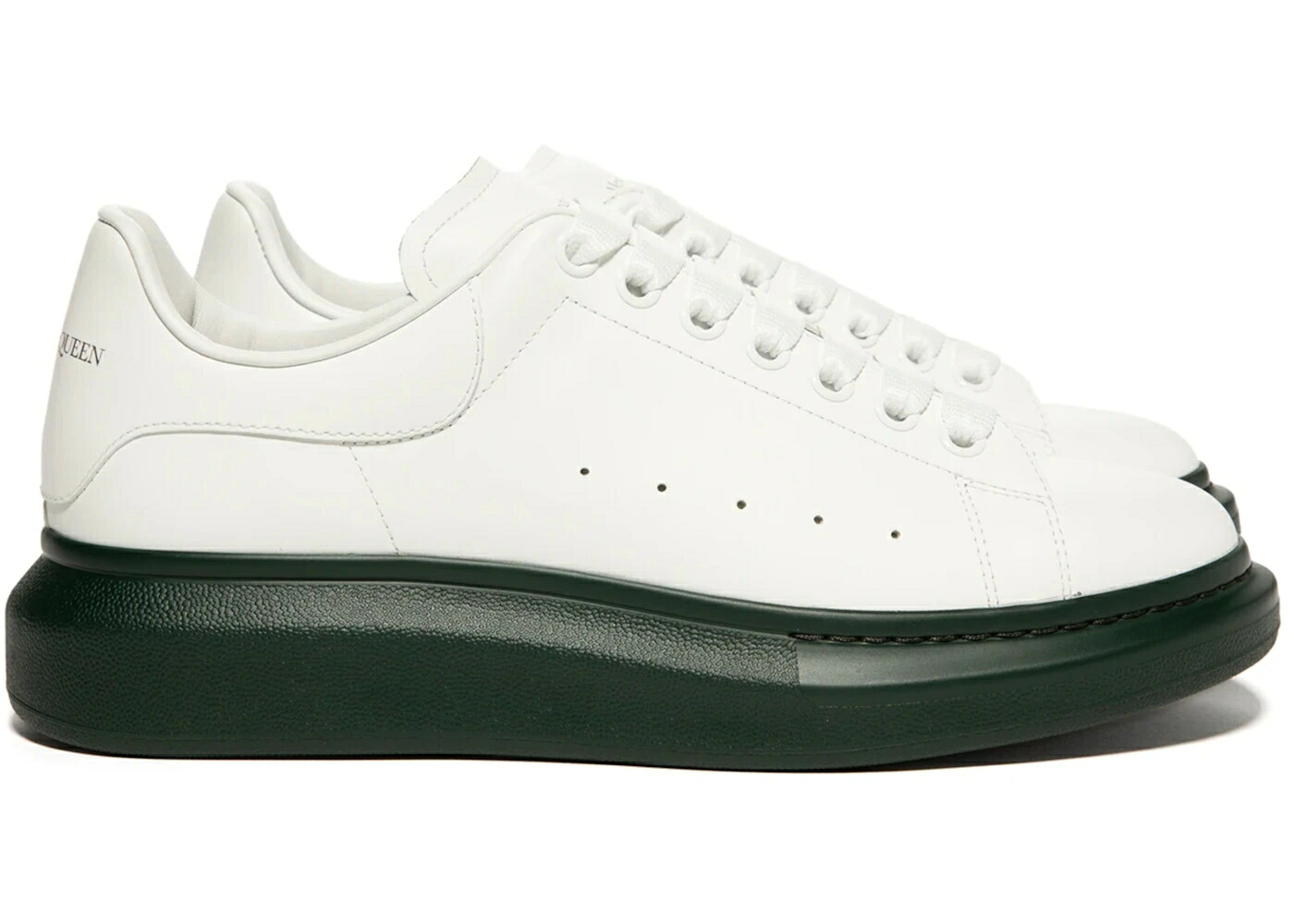 アレキサンダーマックイーン 靴 スニーカー 白色 ホワイト 緑 グリーン メンズ ALEXANDER MCQUEEN ALEXANDER MCQUEEN OVERSIZED SNEAKER WHITE GREEN SOLE / WHITE GREEN｜スニケス