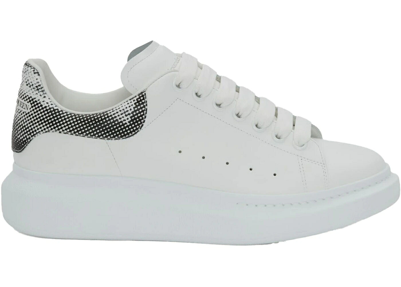 アレキサンダーマックイーン 白色 ホワイト 黒色 ブラック スニーカー メンズ ALEXANDER MCQUEEN ALEXANDER MCQUEEN OVERSIZED WHITE BLACK PIXELS / WHITE BLACK