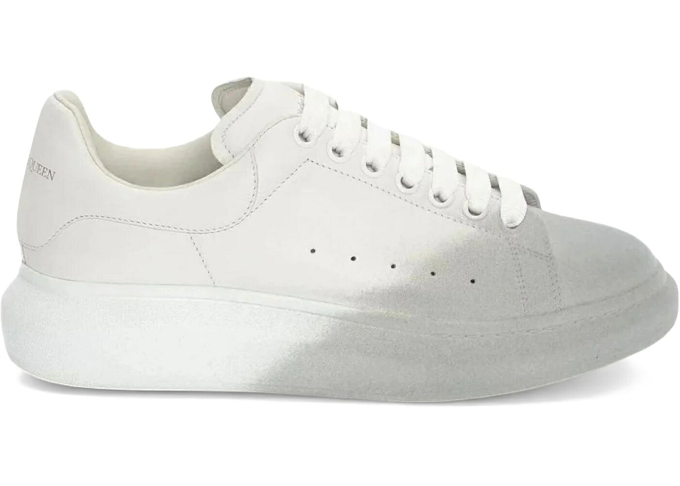 アレキサンダーマックイーン 白いこと 白いこと スニーカー メンズ ALEXANDER MCQUEEN ALEXANDER MCQUEEN OVERSIZED SPRAYED OMBRE WHITE MELANGE / OPTIC WHITE MELANGE