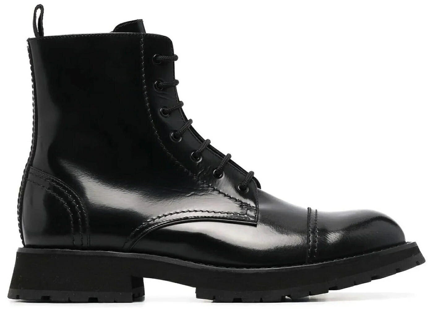 アレキサンダーマックイーン ブーツ 黒いこと 黒いこと スニーカー メンズ ALEXANDER MCQUEEN ALEXANDER MCQUEEN LACE UP ANKLE BOOT BLACK /