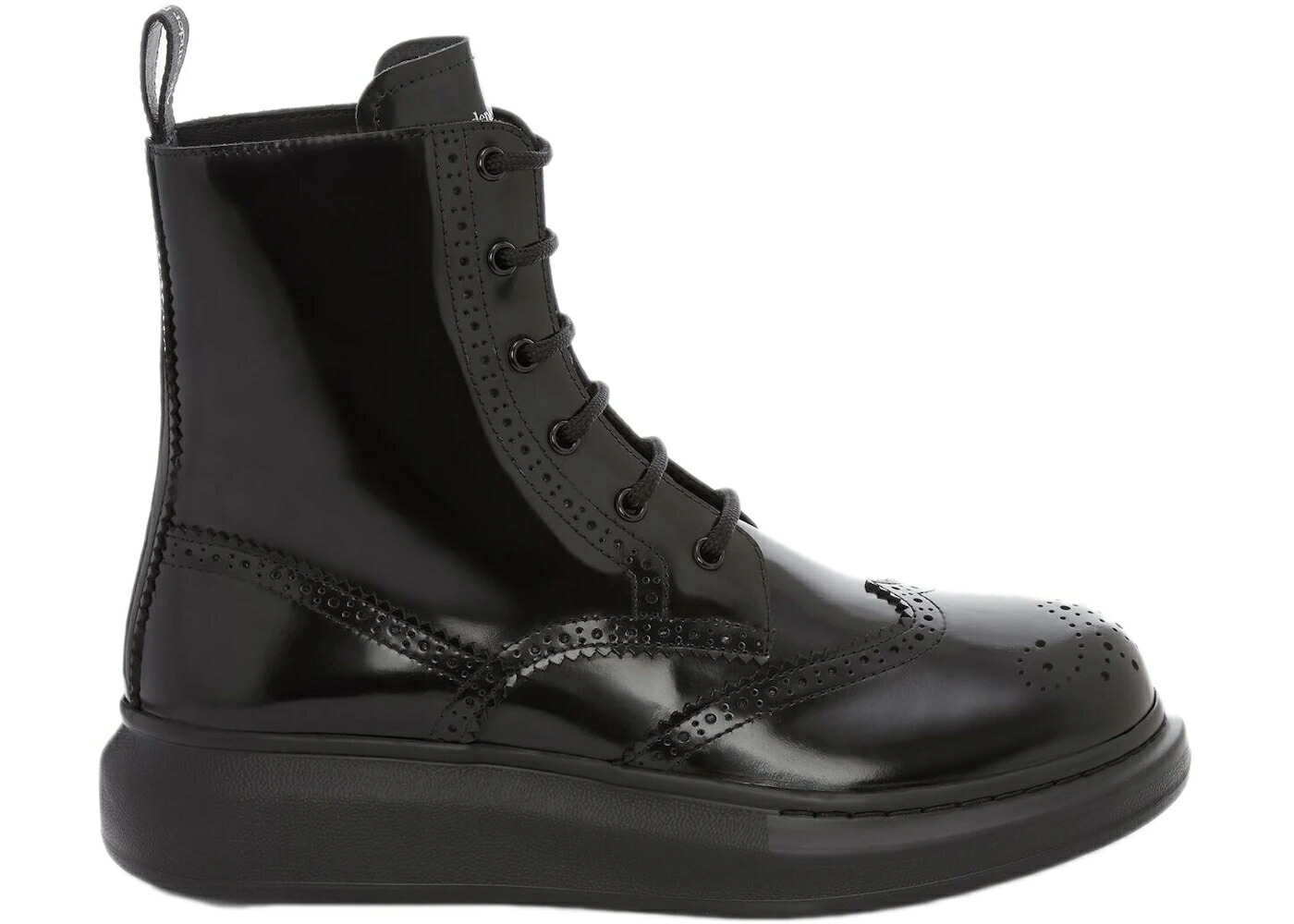 アレキサンダーマックイーン 変わり種 ブーツ 黒いこと 黒いこと スニーカー メンズ ALEXANDER MCQUEEN ALEXANDER MCQUEEN HYBRID CHELSEA LACE UP BOOT BLACK /
