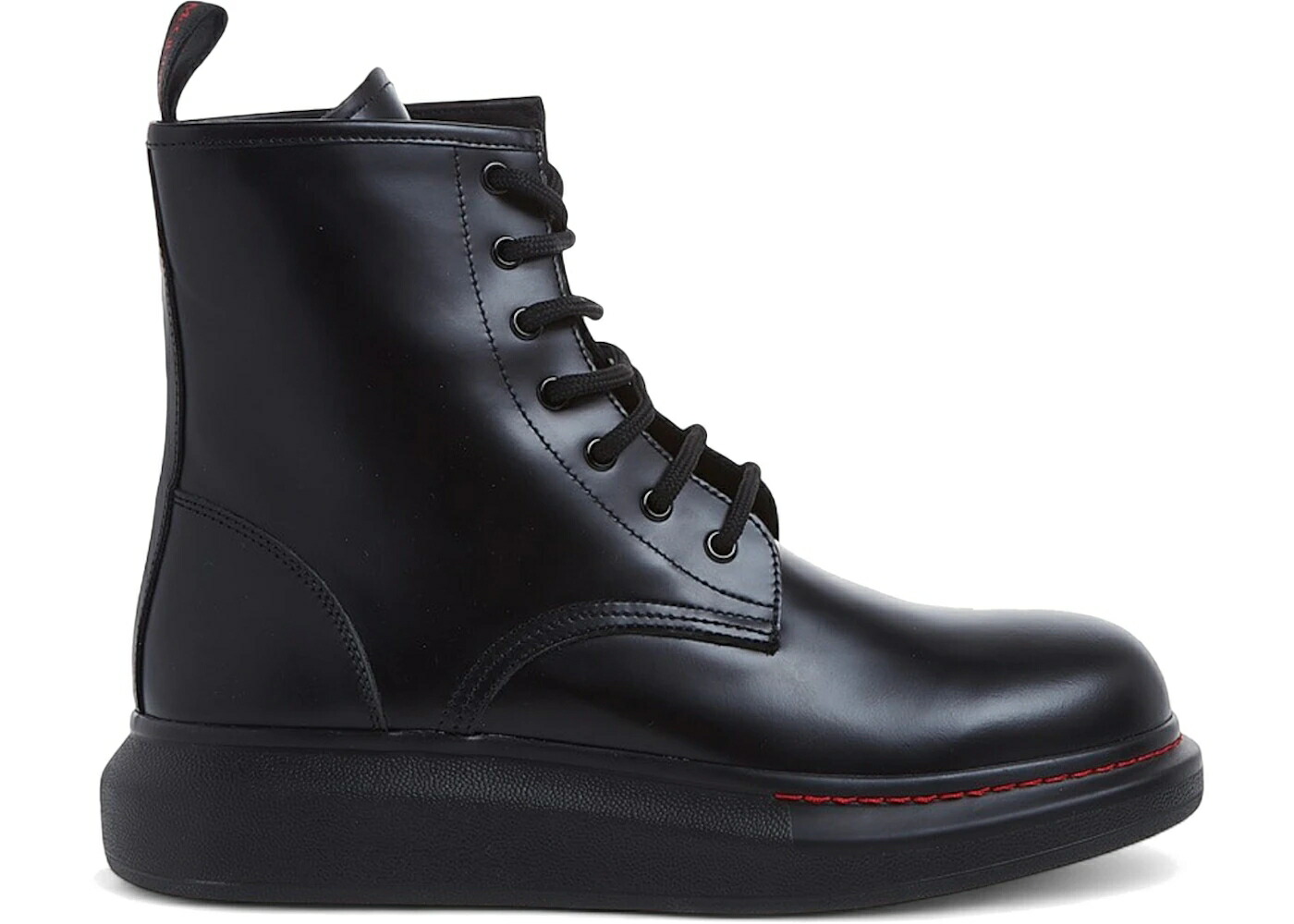 アレキサンダーマックイーン なめし革 ウェッジ ブーツ 黒いこと 黒いこと スニーカー メンズ ALEXANDER MCQUEEN ALEXANDER MCQUEEN LEATHER WEDGE LACE-UP BOOT BLACK / BLACK BLACK