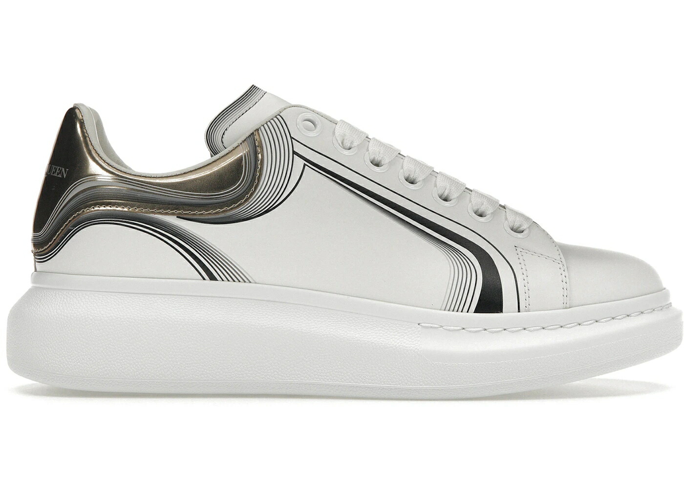 アレキサンダーマックイーン 白色 ホワイト 銀色 シルバー スニーカー メンズ ALEXANDER MCQUEEN ALEXANDER MCQUEEN OVERSIZED WHITE SILVER / WHITE SILVER