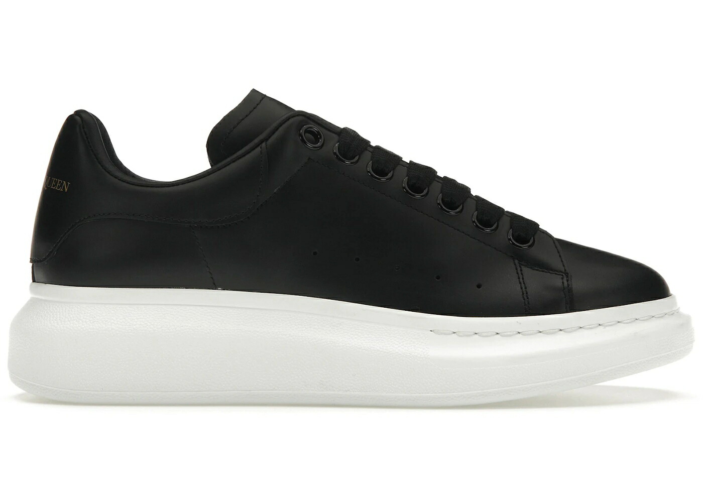 アレキサンダーマックイーン 黒色 ブラック 白色 ホワイト スニーカー メンズ ALEXANDER MCQUEEN ALEXANDER MCQUEEN OVERSIZED BLACK WHITE SOLE /