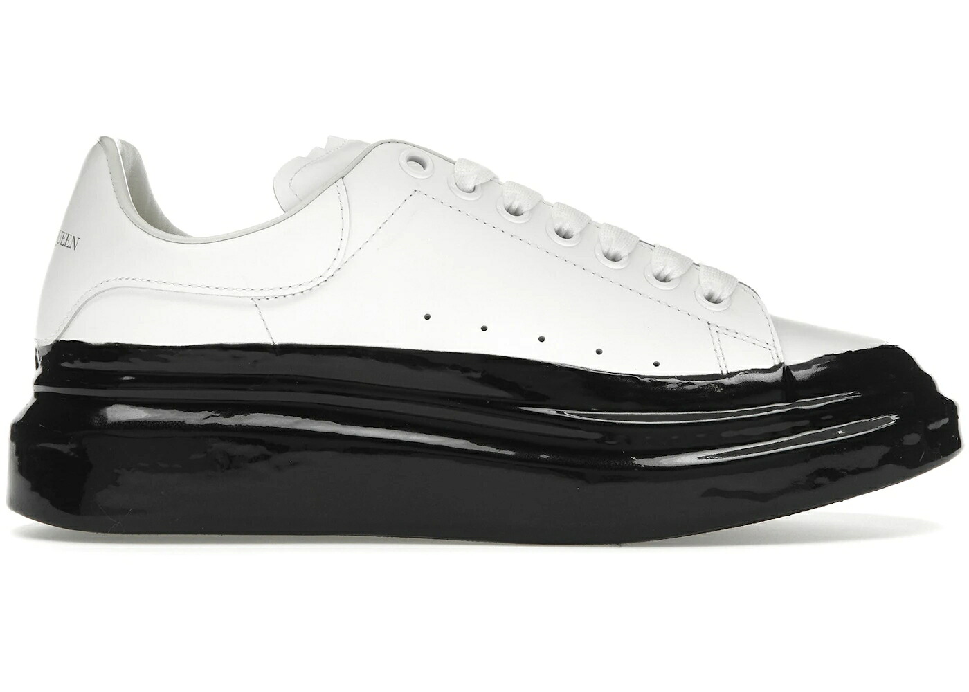 アレキサンダーマックイーン 白いこと 白いこと 黒いこと 黒いこと スニーカー メンズ ALEXANDER MCQUEEN ALEXANDER MCQUEEN OVERSIZED PAINT DIPPED WHITE BLACK / WHITE BLACK