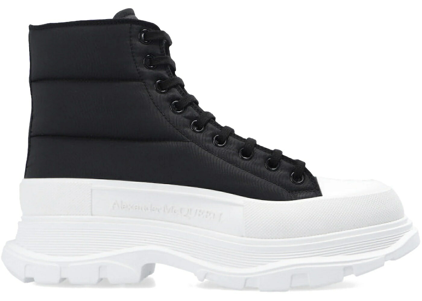 アレキサンダーマックイーン ブーツ 黒色 ブラック 白色 ホワイト スニーカー メンズ ALEXANDER MCQUEEN ALEXANDER MCQUEEN TREAD SLICK BOOT BLACK WHITE / BLACK WHITE