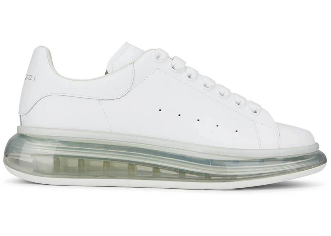 アレキサンダーマックイーン 白色 ホワイト スニーカー メンズ ALEXANDER MCQUEEN ALEXANDER MCQUEEN OVERSIZED WHITE CLEAR SOLE / WHITE WHITE